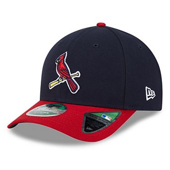 Men's New Era Navy/Red St. Louis Cardinals Player Replica 9FORTY Adjustable Hat