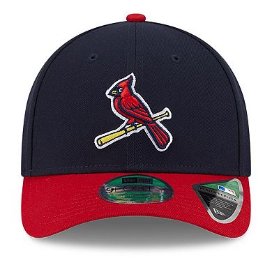Men's New Era Navy/Red St. Louis Cardinals Player Replica 9FORTY Adjustable Hat