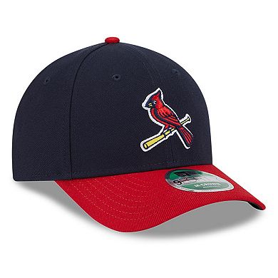 Men's New Era Navy/Red St. Louis Cardinals Player Replica 9FORTY Adjustable Hat