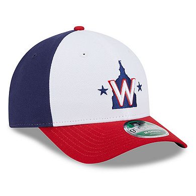 Men's New Era White Washington Nationals Player Replica 9FORTY Adjustable Hat