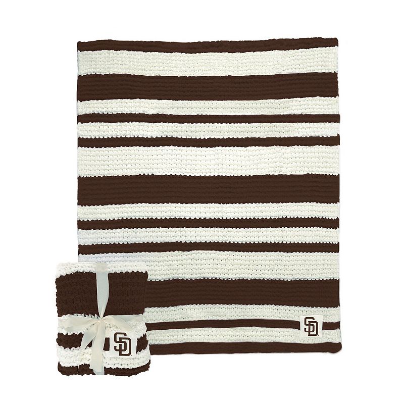"San Diego Padres 50"" x 60"" Cable-Knit Throw Blanket", Team