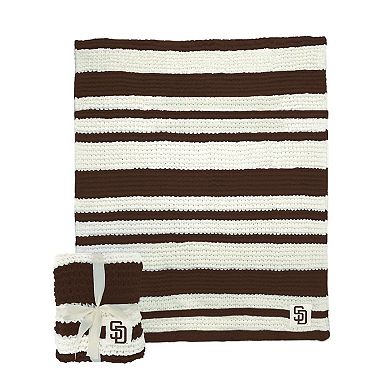 "San Diego Padres 50"" x 60"" Cable-Knit Throw Blanket"