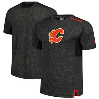 Men's Fanatics Black Calgary Flames Authentic Pro Performance T-Shirt