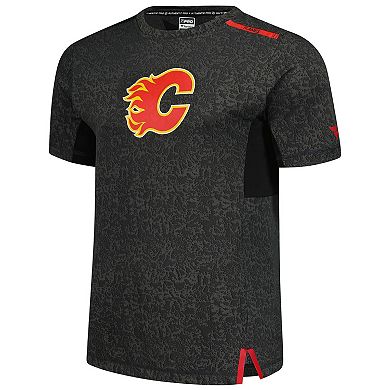 Men's Fanatics Black Calgary Flames Authentic Pro Performance T-Shirt