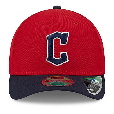 Men's New Era Red/Black Cleveland Guardians Replica 9FORTY Adjustable Hat