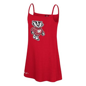 Girls Youth��Colosseum Red Wisconsin Badgers Brook Tank Dress