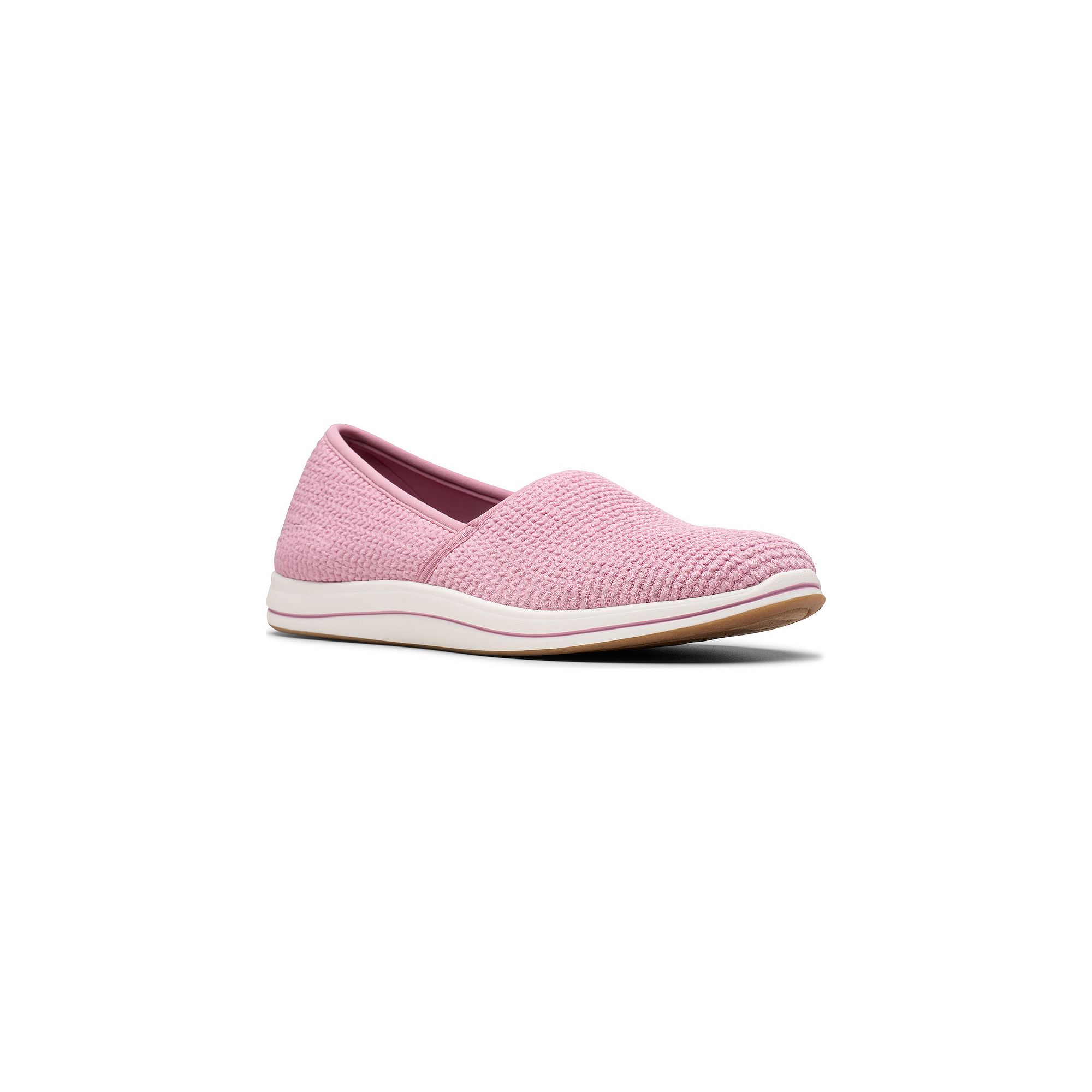 Clarks® Cloudsteppers Breeze Stretch Womens Slip-On Shoes, Size: 5, Purpl