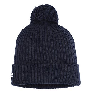 Men's Fanatics Deep Sea Blue Seattle Kraken Cuffed Knit Hat with Pom