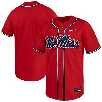 Men's Nike Red Ole Miss Rebels Limited Baseball Jersey
