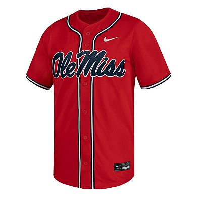Men's Nike Red Ole Miss Rebels Limited Baseball Jersey