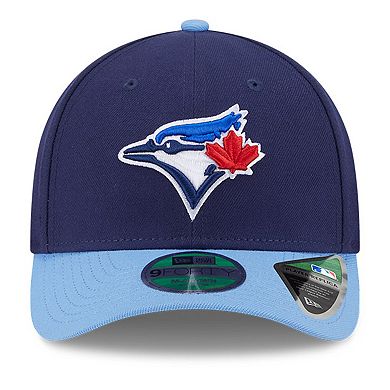 Men's New Era Navy/Powder Blue Toronto Blue Jays Player Replica 9FORTY Adjustable Hat