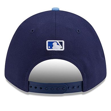 Men's New Era Navy/Powder Blue Toronto Blue Jays Player Replica 9FORTY Adjustable Hat