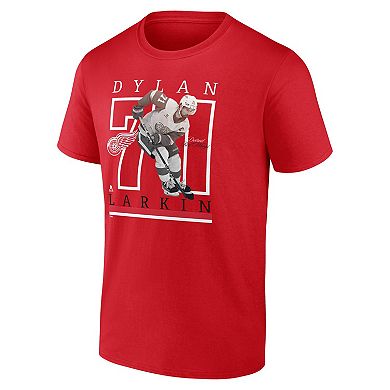 Men's�Fanatics Dylan Larkin Athletic Red Detroit Red Wings Player T-Shirt