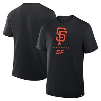 Men's Fanatics Black San Francisco Giants Clubhouse Legacy Side Swipe T-Shirt