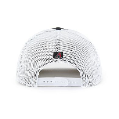 Men's '47 Black/White Arizona Diamondbacks Scratch Adjustable Trucker Hat