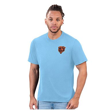 Men's Margaritaville Light Blue Chicago Bears Wastin' Away T-Shirt