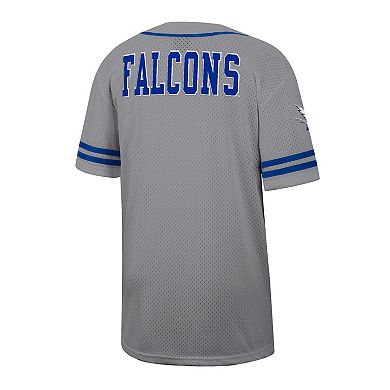 Men's Colosseum Gray Air Force Falcons Free Spirited Baseball Jersey