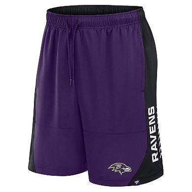 Men's Fanatics Purple Baltimore Ravens No Defense Shorts
