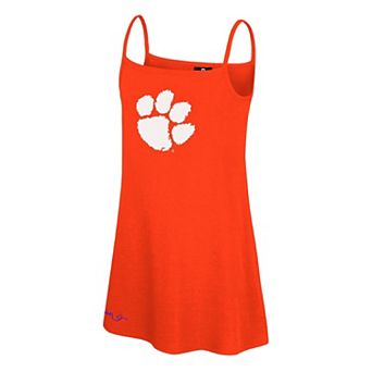 Girls Youth��Colosseum Orange Clemson Tigers Brook Tank Dress