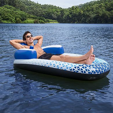 Bestway Hydro Force: Indigo 72" x 42" Wave Pool Lounge Pool Float