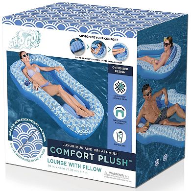 Bestway H2OGO! 70' x 46' Comfort Plush Lounge Pool Float