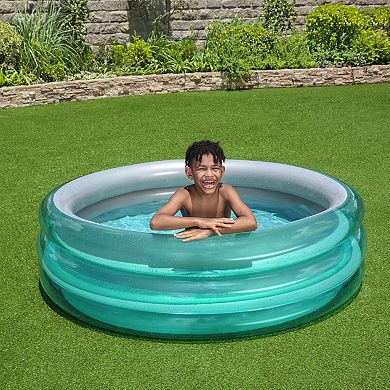Bestway H2OGO! Big Metallic 3-Ring 5'7” Diameter Inflatable Play Pool