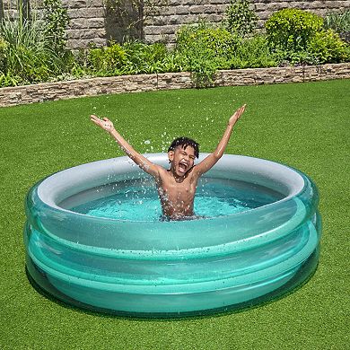 Bestway H2OGO! Big Metallic 3-Ring 5'7” Diameter Inflatable Play Pool