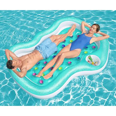 Bestway H2OGO! Double Designer 7'4" x 68.5" Pool Lounge Pool Float