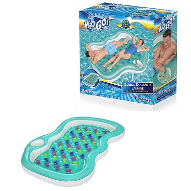 Bestway H2OGO! Double Designer 7'4" x 68.5" Pool Lounge Pool Float