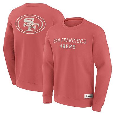 Men's Fanatics Red San Francisco 49ers Elements Future Ground Lettering Pullover Sweatshirt
