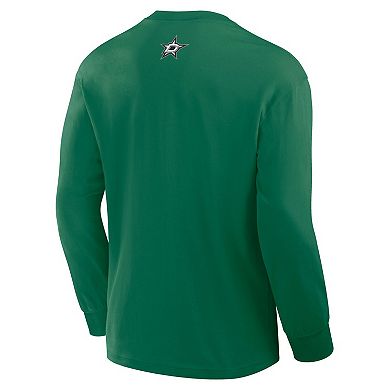 Men's Fanatics Kelly Green Dallas Stars Rewind Long Sleeve T-Shirt