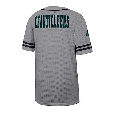 Men's Colosseum Gray Coastal Carolina Chanticleers Free Spirited Baseball Jersey