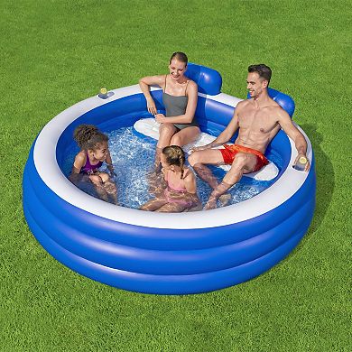 Bestway H2OGO! Splash Paradise 7'7" x 7'2" x 31" Inflatable Family Pool