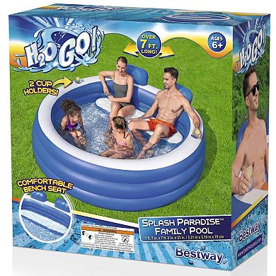 Bestway H2OGO! Splash Paradise 7'7" x 7'2" x 31" Inflatable Family Pool
