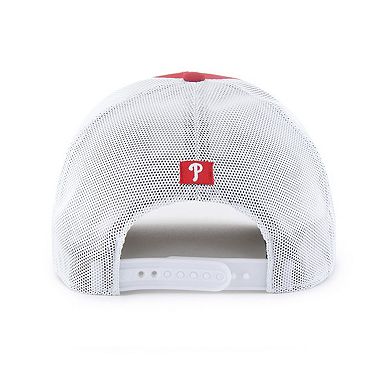 Men's '47 Red/White Philadelphia Phillies Scratch Adjustable Trucker Hat