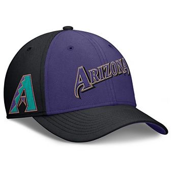 Men's Nike Black/Purple Arizona Diamondbacks Rise Swoosh Performance Flex Hat