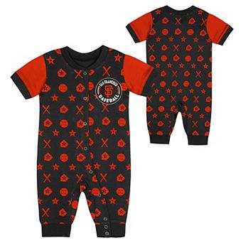 Newborn Black San Francisco Giants Hard 90 Coveralls