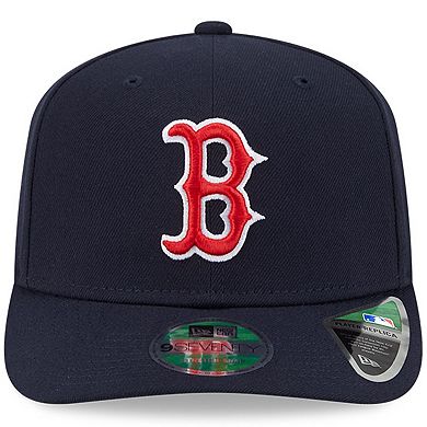 Men's New Era Navy Boston Red Sox Player Replica 9SEVENTY Adjustable Hat