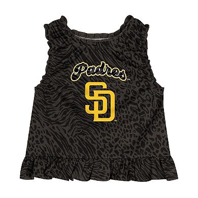 Infant Black San Diego Padres Playground Dress & Bloomers Set