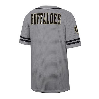 Men's Colosseum Gray Colorado Buffaloes Free Spirited Baseball Jersey