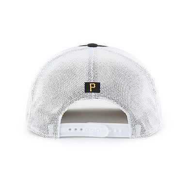 Men's '47 Black/White Pittsburgh Pirates Scratch Adjustable Trucker Hat