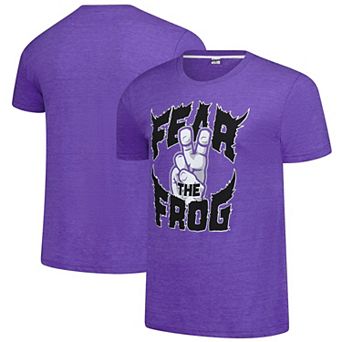Unisex��Charlie Hustle Purple TCU Horned Frogs Fear the Frog Tri-Blend T-Shirt