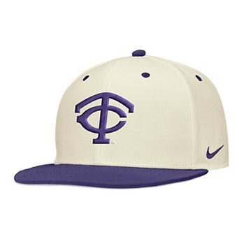 Men's Nike Natural TCU Horned Frogs On-Field Baseball Performance Fitted Hat