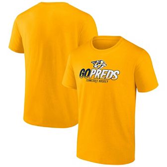 Men's Fanatics Gold Nashville Predators Iconic T-Shirt