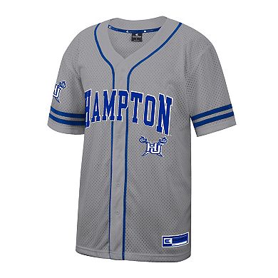 Men's Colosseum Gray Hampton Pirates Free Spirited Baseball Jersey