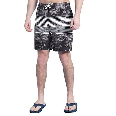 Men's G-III Sports by Carl Banks Black/Gray Baltimore Ravens Horizon Volley Swim Shorts