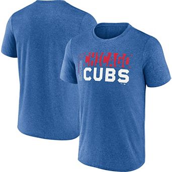 Men's Fanatics Heather Royal Chicago Cubs Fundamentals Shoot For The Sky T-Shirt