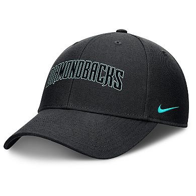 Men's Nike Black Arizona Diamondbacks Rise Gaberdine Adjustable Hat