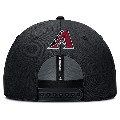 Men's Nike Black Arizona Diamondbacks Rise Gaberdine Adjustable Hat