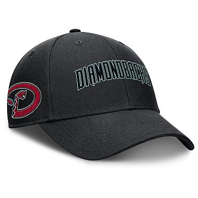 Men's Nike Black Arizona Diamondbacks Rise Gaberdine Adjustable Hat